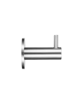 Zoo Hardware Zas Circular Wall Mounted Hook With Rose, Satin Stainless Steel