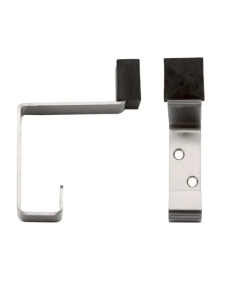 Zoo Hardware Zas Hat & Coat Hook With Rubber Buffer, Satin Stainless Steel