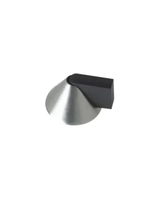 Zoo Hardware Zas Floor Mounted Cone Door Stop, Satin Stainless Steel