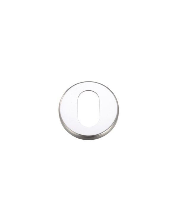 Zoo Hardware Contract Aluminium Oval Profile Escutcheon, Satin Aluminium