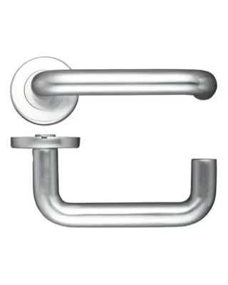 Zoo Hardware Contract Aluminium Rtd Lever, Satin Aluminium (Sold In Pairs)