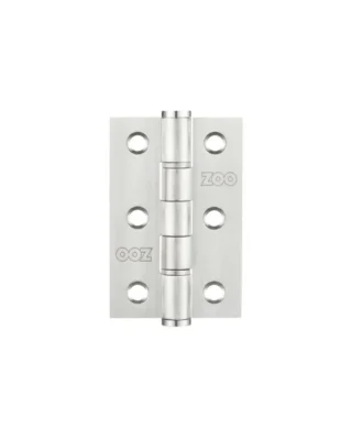 Zoo Hardware 3 Inch Grade 201 Washered Hinge, Polished Stainless Steel (Sold In Pairs)
