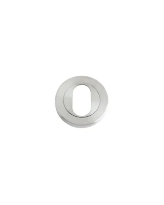 Zoo Hardware Zps Oval Profile Escutcheon, Satin Stainless Steel