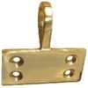 Sash Window Eye Ring Pull - 48x22mm - Polished Brass