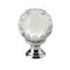 Crystal Cabinet Knob (20mm, 30mm OR 40mm), Polished Chrome With Swarovski Crystal