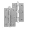 Frelan Hardware 3 Inch Ball Bearing Hinges, Satin Chrome - J8502SC