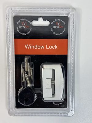 Hinged Window Lock – 25X10X50mm – White Finish