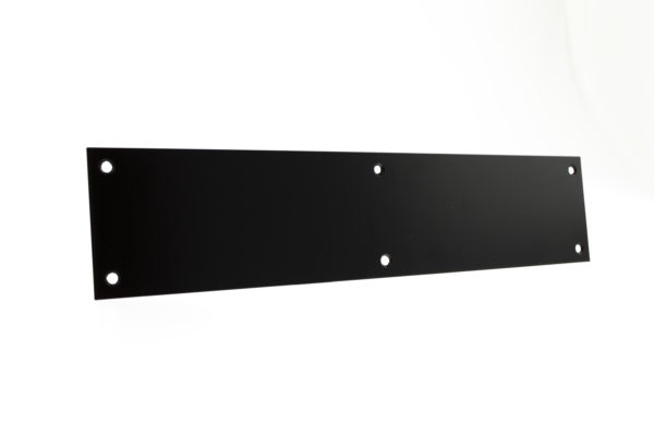 Atlantic Finger Plate Pre drilled with screws 300mm x 75mm - Matt Black