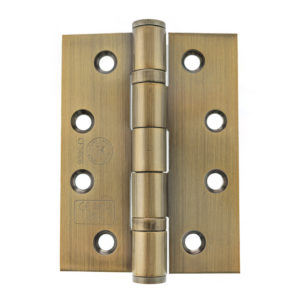 Atlantic Ball Bearing Hinges Grade 13 Fire Rated 4" x 3" x 3mm - Antique Brass