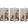 Atlantic Ball Bearing Hinges Grade 13 Fire Rated 4" x 3" x 3mm set of 3 - Polished Stainless Steel