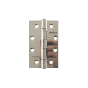 Atlantic Slim Knuckle Ball Bearing Hinges 4" x 2.5" x 2.5mm - Polished Stainless Steel