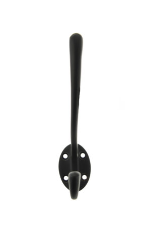 Atlantic Traditional Hat & Coat Hook - Matt Black