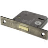 Atlantic 3 Lever Key Deadlock [CE] 3" - Antique Brass