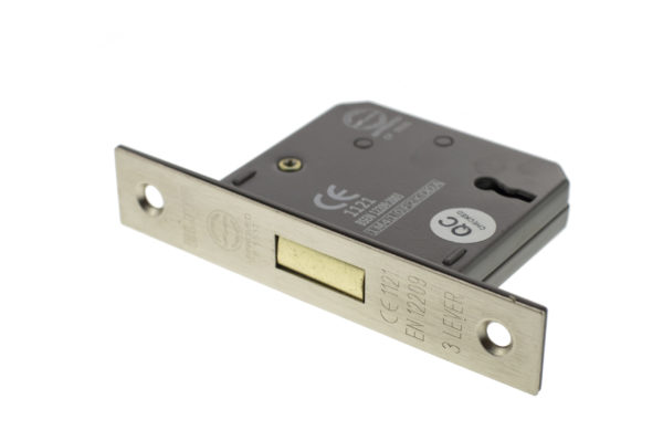 Atlantic 3 Lever Key Deadlock [CE] 3" - Satin Nickel