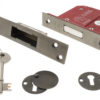 Atlantic 5 Lever Key Deadlock [BS] 2.5" - Urban Bronze