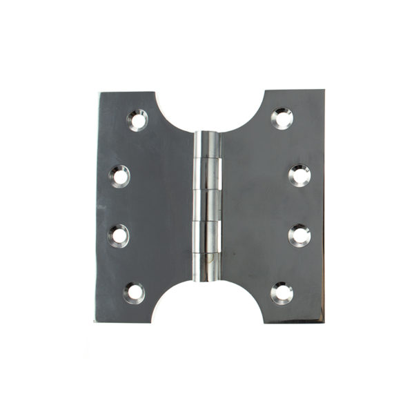 Atlantic (Solid Brass) Parliament Hinges 4" x 2" x 4mm - Polished Chrome