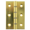 Atlantic Washered Hinges 3" x 2" x 2.2mm without Screws - Polished Brass