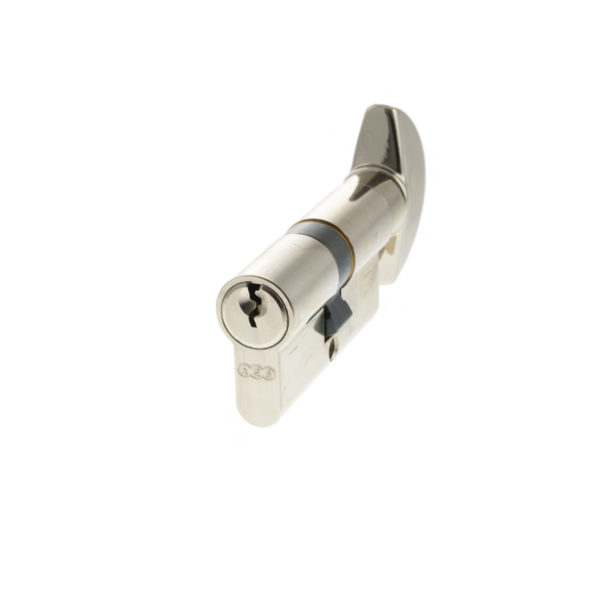 AGB 5 Pin Key to Turn Euro Cylinder 30-30mm (60mm) - Polished Nickel
