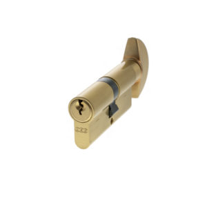 AGB 5 Pin Key to Turn Euro Cylinder 35-35mm (70mm) - Satin Brass