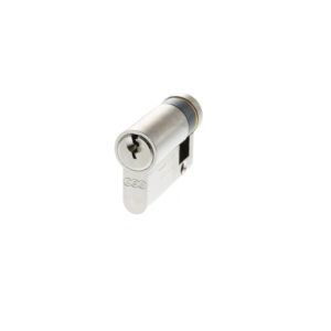 AGB 5 Pin Single Euro Cylinder 35-15mm (45mm) - Polished Chrome