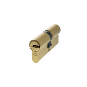 AGB 15 Pin Double Euro Cylinder 35-35mm (70mm) - Satin Brass