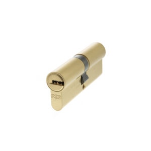 AGB 15 Pin Double Euro Cylinder 40-40mm (80mm) - Satin Brass