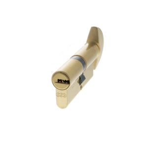 AGB 15 Pin Key to Turn Euro Cylinder 35-35mm (70mm) - Satin Brass