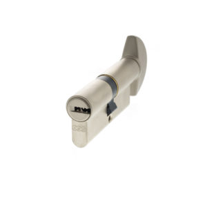 AGB 15 Pin Key to Turn Euro Cylinder 35-35mm (70mm) - Satin Nickel