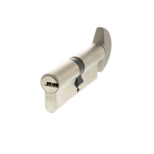 AGB 15 Pin Key to Turn Euro Cylinder 40-40mm (80mm) - Satin Nickel