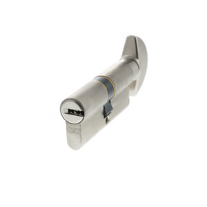 AGB 15 Pin Key to Turn Euro Cylinder 35-35mm (70mm) - Satin Chrome