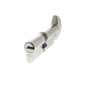 AGB 15 Pin Key to Turn Euro Cylinder 40-40mm (80mm) - Satin Chrome