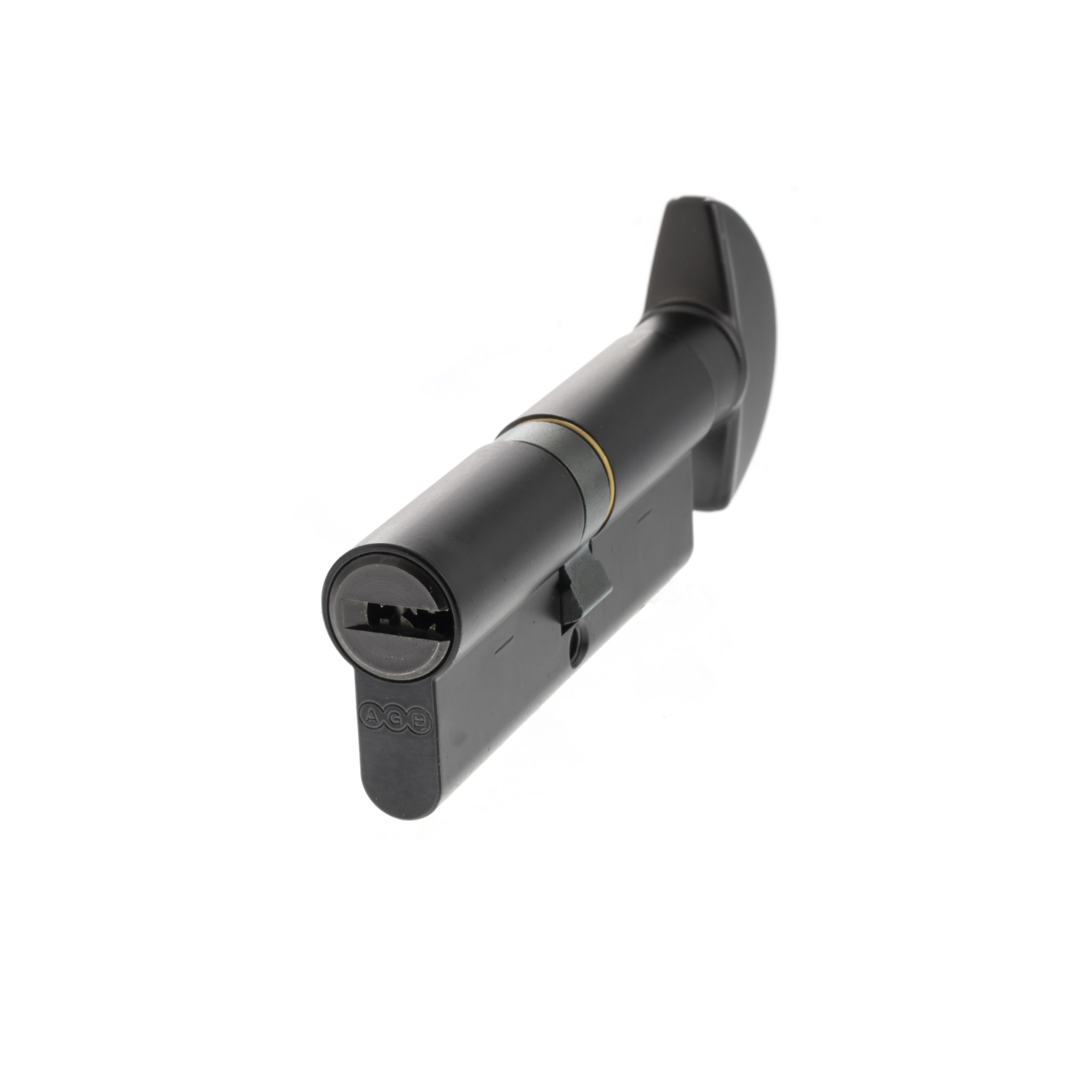 AGB 15 Pin Key to Turn Euro Cylinder 40-40mm (80mm) - Matt Black