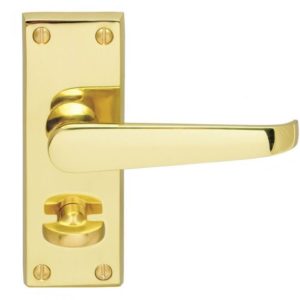 Carlisle Brass Victorian Lever Privacy Furniture (Contract Range) - 120mm x 40mm - Polished Brass