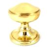 Centre Door Knobs – 75mm – Polished Brass Finish