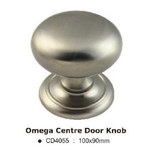 Omega Centre Door Knob - 100mm - Polished Chrome