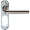 Eurospec CSLP1191SSS 170 X 45 X 8mm Steelworx 19mm Dia.Straight Lever On Inner Steel Backplate G201 Satin Stainless Steel