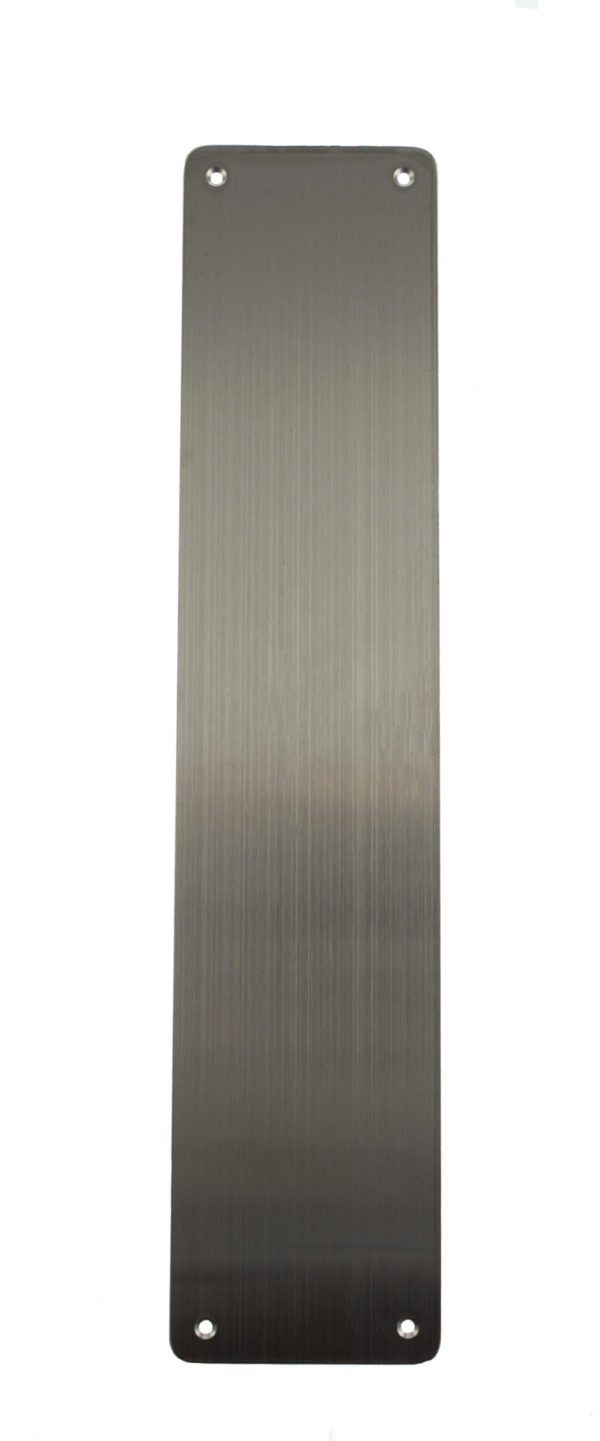 CleanTouch Finger Plate Pre drilled with screws 350mm x 75mm - Satin Stainless Steel