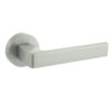 CleanTouch Anti-Bac Forme Asti Lever Door Handle on Minimal Round Rose - Satin Chrome