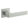 CleanTouch Anti-Bac Forme Asti Lever Door Handle on Minimal Square Rose - Satin Chrome