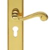 Carlisle Brass DL271Y Chesham Lever On Backplate - Lock Euro Profile 47.5mm C/C Polished Brass