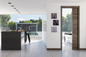 Ermetika EvoKit Pocket Door System 838x1981 Door 125mm WT - Raw Wood