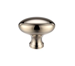 Oval Cupboard Knobs (32mm OR 38mm), PVD Stainless Polished Nickel