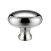 Oval Cupboard Knobs (32mm OR 38mm), Polished Chrome