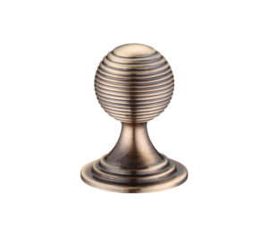 Queen Anne Ringed Cupboard Knob (25mm, 32mm OR 38mm), Florentine Bronze
