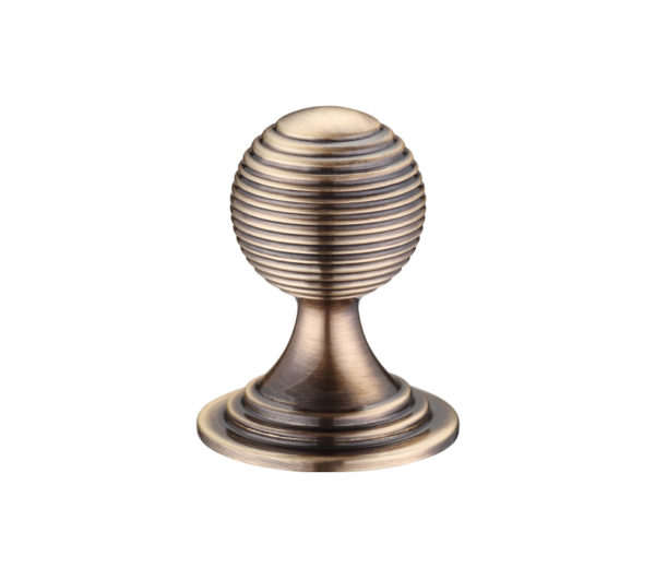 Queen Anne Ringed Cupboard Knob (25mm, 32mm OR 38mm), Florentine Bronze