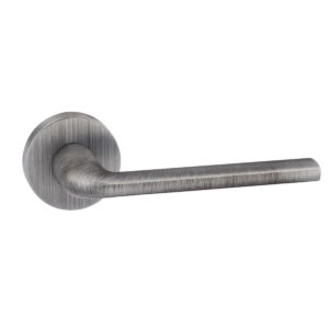 Forme Milly Lever Door Handle on Minimal Round Rose - Urban Graphite