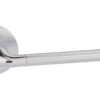 Forme Milly Lever Door Handle on Minimal Round Rose - Satin Chrome/Polished Chrome