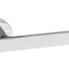 Forme Asti Lever Door Handle on Minimal Round Rose - Polished Chrome