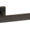 Forme Asti Lever Door Handle on Minimal Square Rose - Matt Black