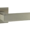 Forme Alila Lever Door Handle on Minimal Square Rose - Satin Nickel